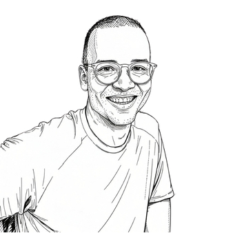 Line drawing of Waseem